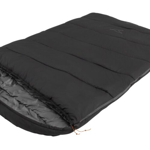 Easy Camp Raven Square Double 5°C | Sleeping Bag | 220 x 150 cm | -9 to 10 °C | Two-way open-end, L-shaped, autolock
