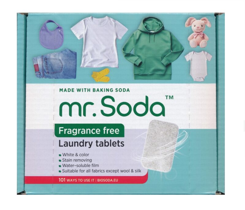 Soda | Laundry tablets FRAGRANCE FREE, 30 pcs x 25 g | mr. Soda