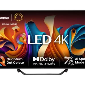 Hisense 55A7NQ | 55 | Smart TV | VIDAA | UHD | Black