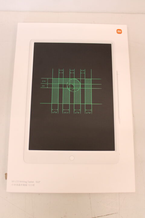 SALE OUT. Xiaomi Mi LCD Writing Tablet 13.5" | Xiaomi Mi LCD Writing Tablet | 13.5 " | LCD | USED | Black Board/Green Font | It has no memory - you write one page, then delete it completely with one button; The life of the button battery is about a year when the display is cleared 100 times a day