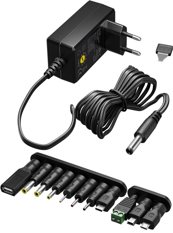 Goobay Universal Power Supply 5-15V, Max. 36W, 2.4A | 74436