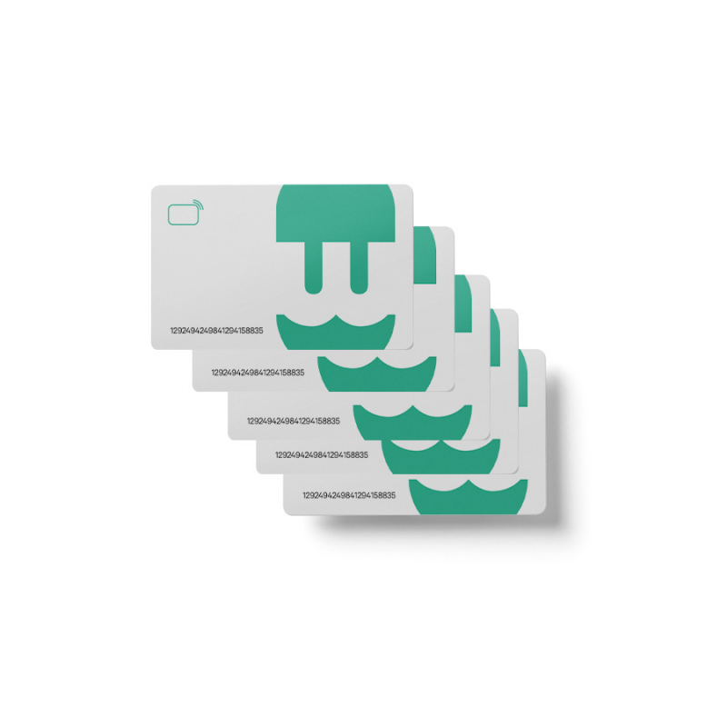 wallbox | rfid card pack | rfid 10 | white