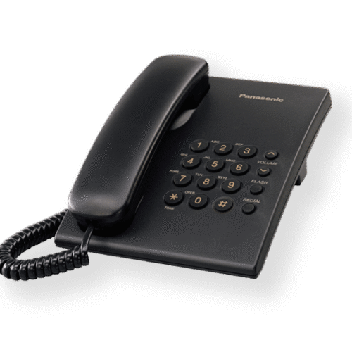 Panasonic | Corded | KX-TS500FXB | Black | 150 x 200 x 96 mm | 475 g