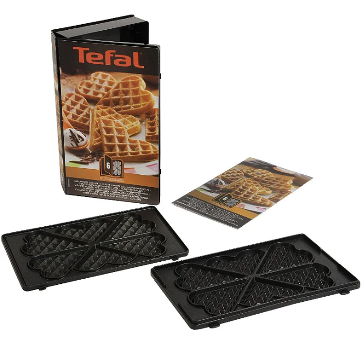 tefal xa800612 heart shape waffle plates | tefal | xa800612 | black