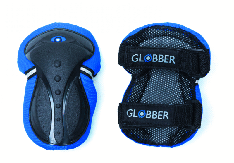 globber | blue | scooter protective pads (elbows and knees) junior xs range a 25 50 kg